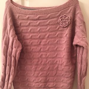 Off the shoulder sweater